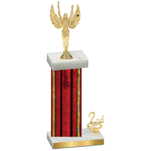 Accented Single Red Glacier Second Place Victory Trophy