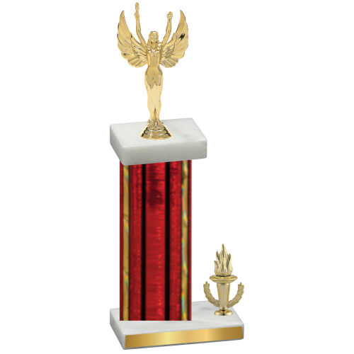 Accented Single Red Glacier Victory Victory Trophy