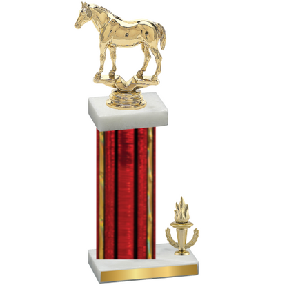 Accented Single Red Glacier Victory Horses Trophy