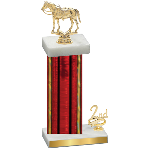 Accented Single Red Glacier Second Place Horses Trophy