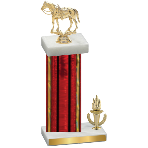Accented Single Red Glacier Victory Horses Trophy