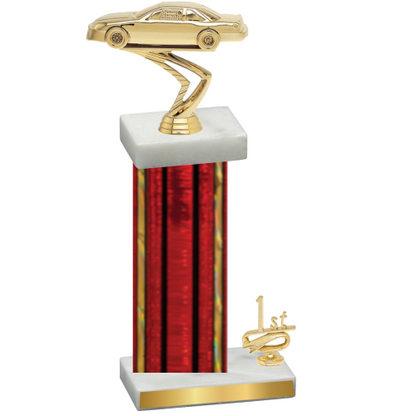 Accented Single Red Glacier First Place Cars Trophy