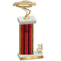 Accented Single Red Glacier Year Cars Trophy