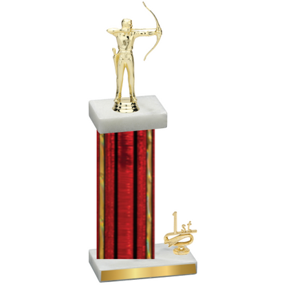 Accented Single Red Glacier First Place Archery Trophy