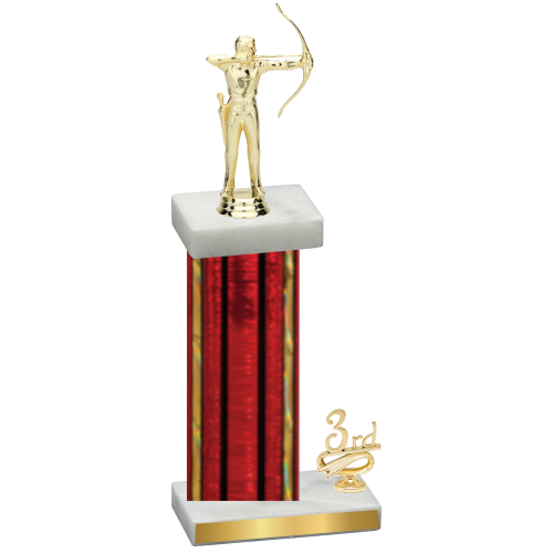 Accented Single Red Glacier Third Place Archery Trophy