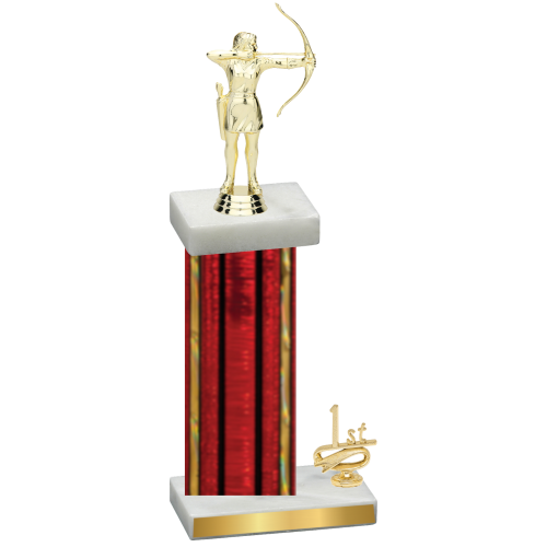 Accented Single Red Glacier First Place Archery Trophy