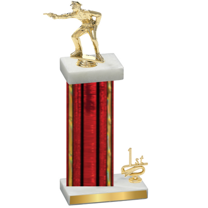 Accented Single Red Glacier First Place Shooter Trophy