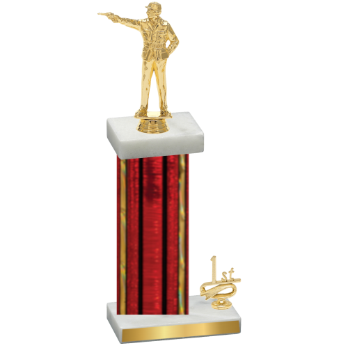 Accented Single Red Glacier First Place Shooter Trophy