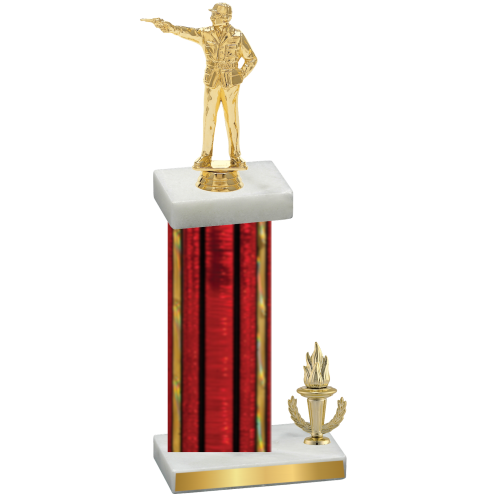 Accented Single Red Glacier Victory Shooter Trophy