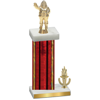 Accented Single Red Glacier Victory Holiday Trophy
