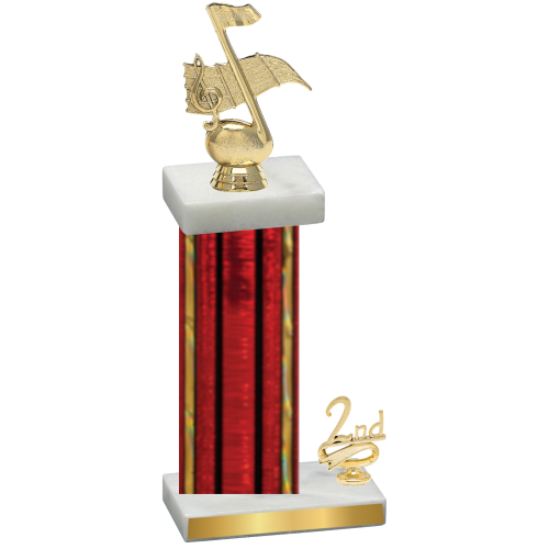 Accented Single Red Glacier Second Place Music Trophy