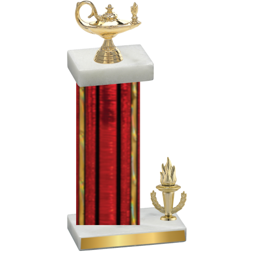 Accented Single Red Glacier Victory Academics Trophy