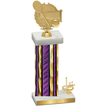 Accented Single Purple Glacier First Place Tennis Trophy