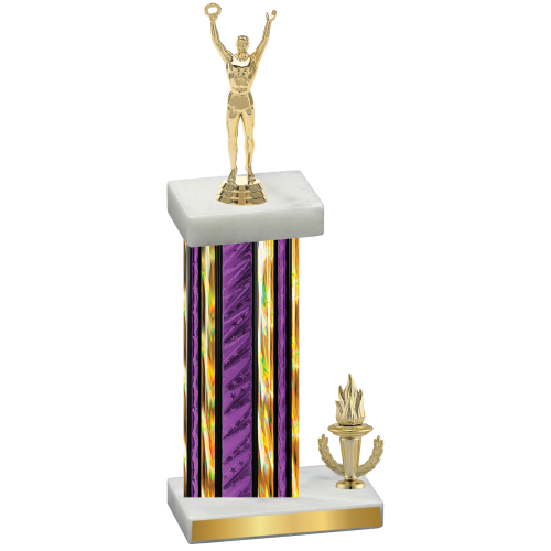 Accented Single Purple Glacier Victory Victory Trophy