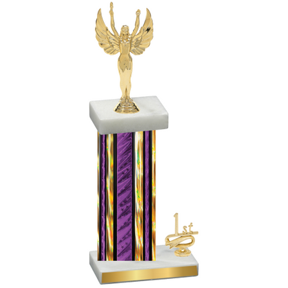 Accented Single Purple Glacier First Place Victory Trophy