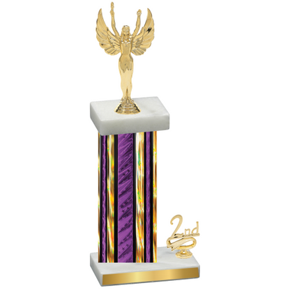 Accented Single Purple Glacier Second Place Victory Trophy