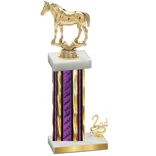 Accented Single Purple Glacier Second Place Horses Trophy