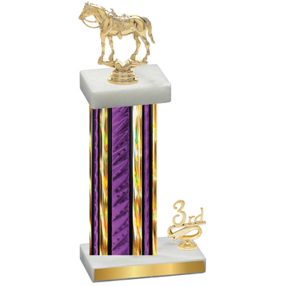 Accented Single Purple Glacier Third Place Horses Trophy