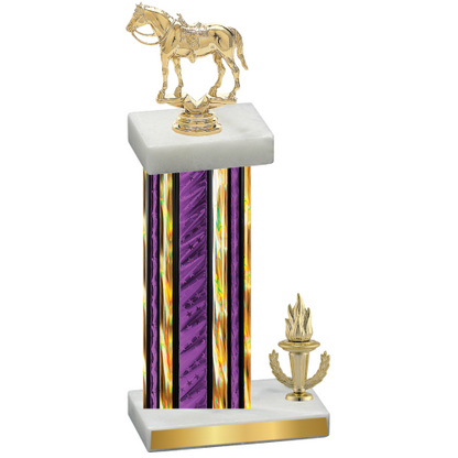 Accented Single Purple Glacier Victory Horses Trophy