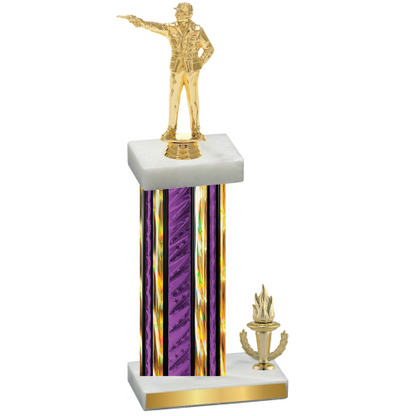 Accented Single Purple Glacier Victory Shooter Trophy