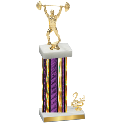 Accented Single Purple Glacier Second Place Weights Trophy