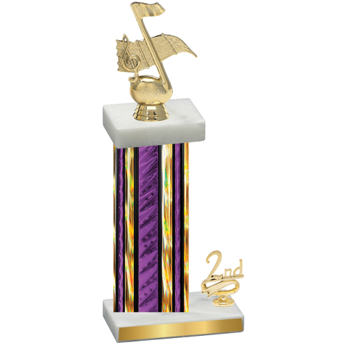 Accented Single Purple Glacier Second Place Music Trophy