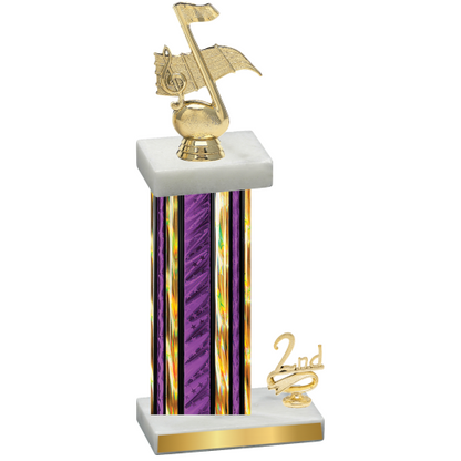 Accented Single Purple Glacier Second Place Music Trophy