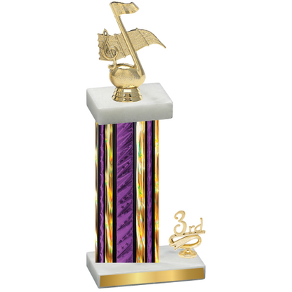 Accented Single Purple Glacier Third Place Music Trophy