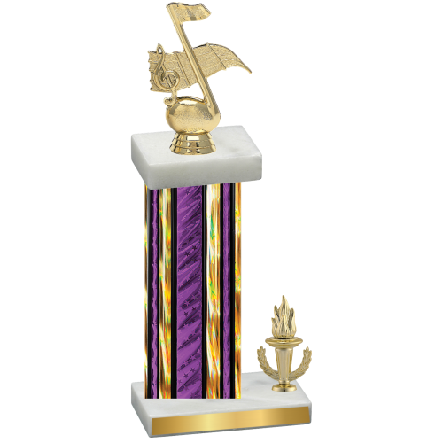 Accented Single Purple Glacier Victory Music Trophy