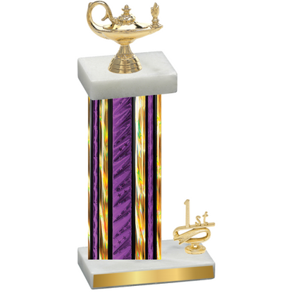 Accented Single Purple Glacier First Place Academics Trophy