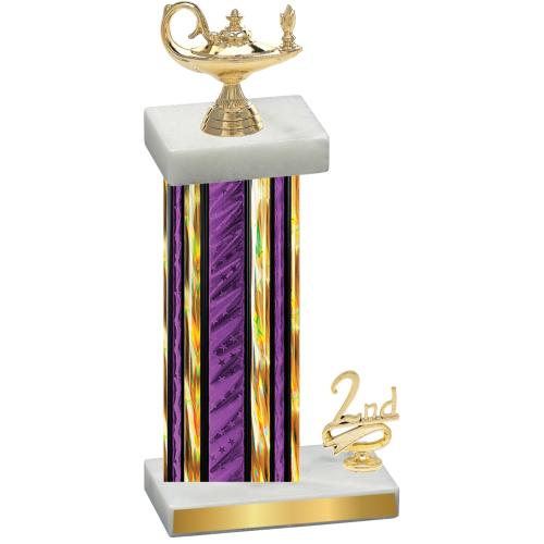 Accented Single Purple Glacier Second Place Academics Trophy