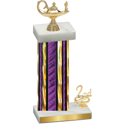 Accented Single Purple Glacier Second Place Academics Trophy