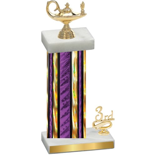 Accented Single Purple Glacier Third Place Academics Trophy