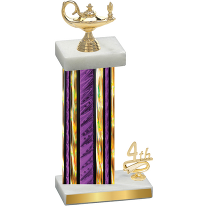 Accented Single Purple Glacier Fourth Place Academics Trophy