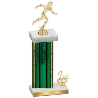 Accented Single Green Glacier Second Place Running Trophy