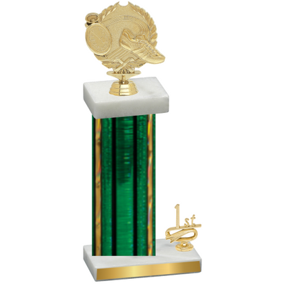 Accented Single Green Glacier First Place Running Trophy