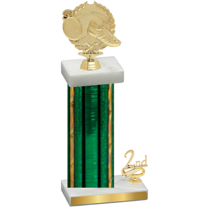 Accented Single Green Glacier Second Place Running Trophy