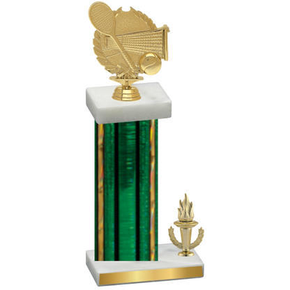 Accented Single Green Glacier Victory Tennis Trophy