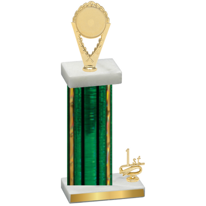 Accented Single Green Glacier First Place Insert Trophy