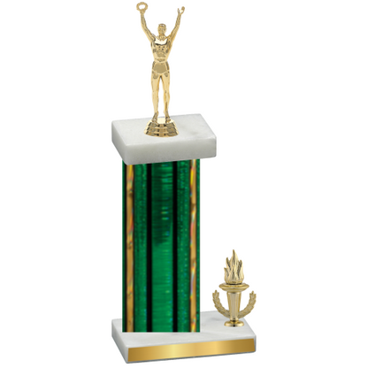 Accented Single Green Glacier Victory Victory Trophy