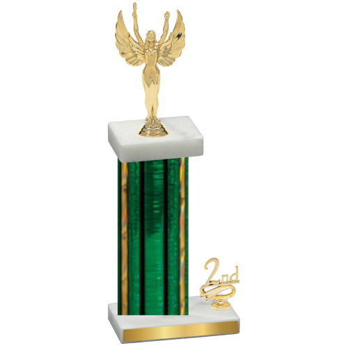 Accented Single Green Glacier Second Place Victory Trophy