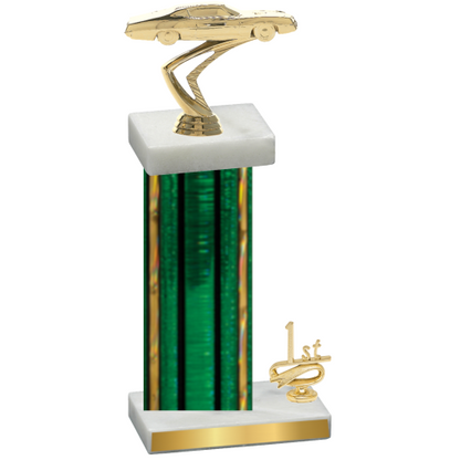 Accented Single Green Glacier First Place Cars Trophy