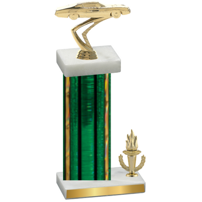 Accented Single Green Glacier Victory Cars Trophy