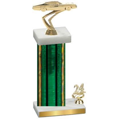 Accented Single Green Glacier Year Cars Trophy