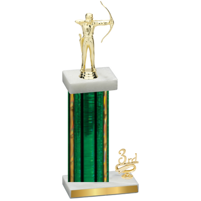 Accented Single Green Glacier Third Place Archery Trophy