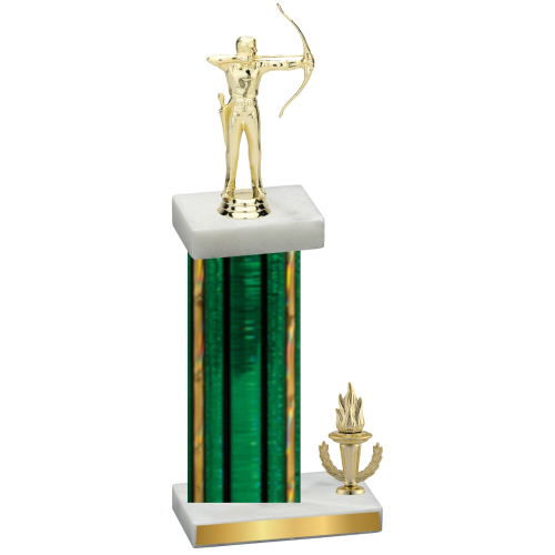 Accented Single Green Glacier Victory Archery Trophy