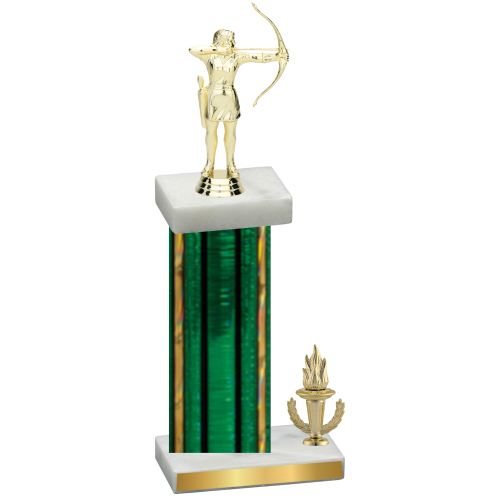 Accented Single Green Glacier Victory Archery Trophy