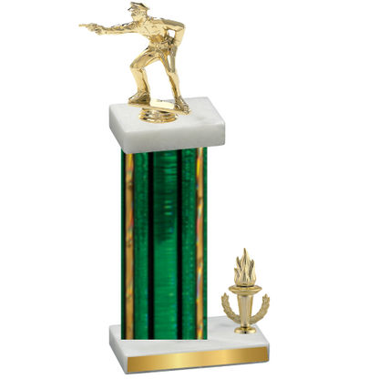 Accented Single Green Glacier Victory Shooter Trophy