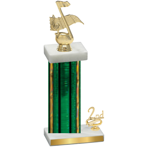 Accented Single Green Glacier Second Place Music Trophy