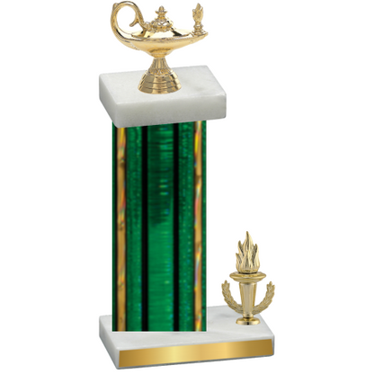 Accented Single Green Glacier Victory Academics Trophy